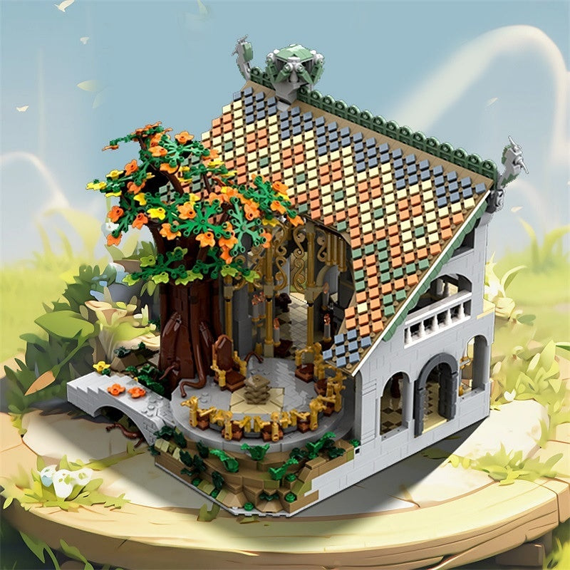 Epic Fantasy Council Chamber MOC Diorama Building Kit - 2