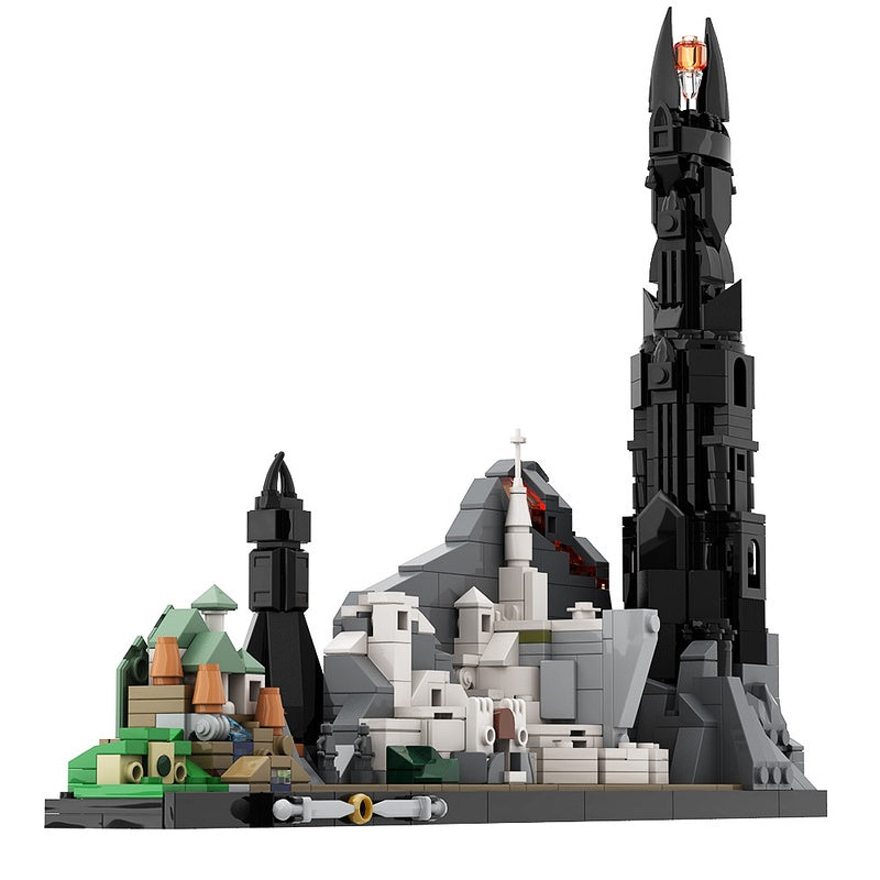 Epic Ring-inspired Realm Skyline Building Kit | LEGO-Compatible MOC - 3
