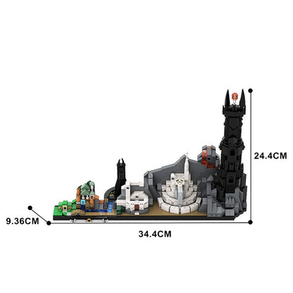 Epic Ring-inspired Realm Skyline Building Kit | LEGO-Compatible MOC - 4