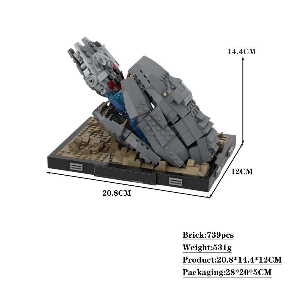 escaping the asteroid diorama building set | moc-112705 - 5