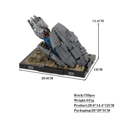 escaping the asteroid diorama building set | moc-112705 - 5