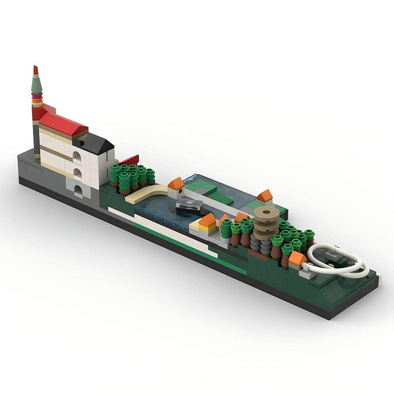 Český Krumlov Skyline Building Kit | LEGO-Compatible MOC - 2