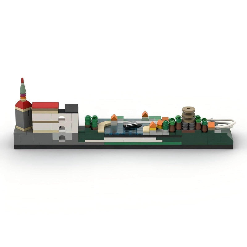Český Krumlov Skyline Building Kit | LEGO-Compatible MOC - 3