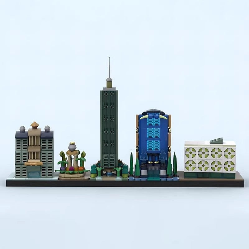 Eu-topos Futuristic Skyline MOC Architecture Building Kit - 2