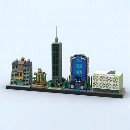 Eu-topos Futuristic Skyline MOC Architecture Building Kit - 4
