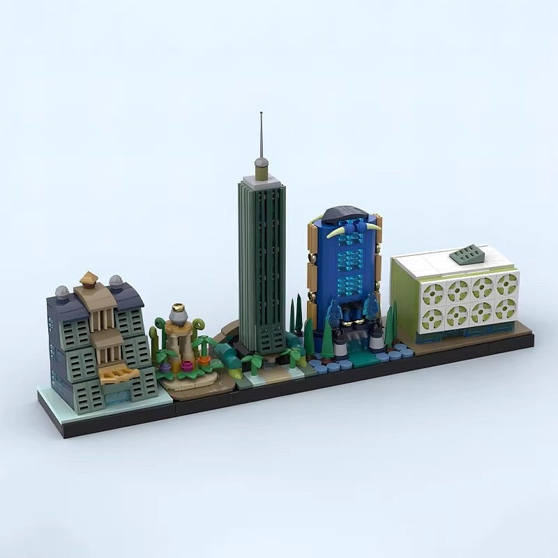 Eu-topos Futuristic Skyline MOC Architecture Building Kit - 5