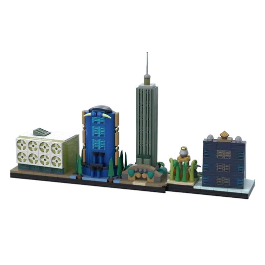 Eu-topos Skyline Building Kit | LEGO-Compatible MOC - 1
