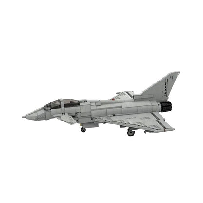 Eurofighter Typhoon Style MOC Fighter Jet Building Kit - 1