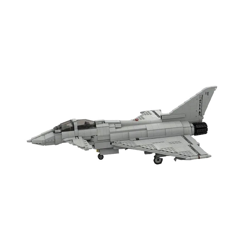 Eurofighter Typhoon Style MOC Fighter Jet Building Kit - 2