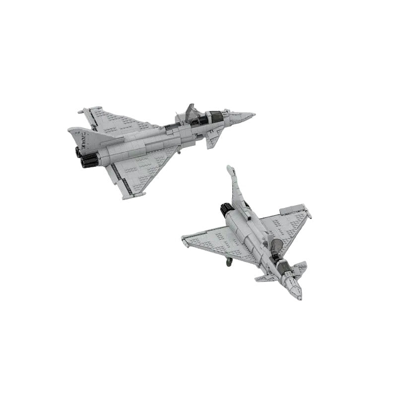 Eurofighter Typhoon Style MOC Fighter Jet Building Kit - 3