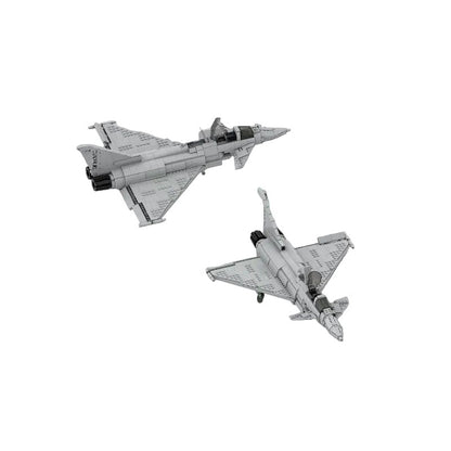 Eurofighter Typhoon Style MOC Fighter Jet Building Kit - 3