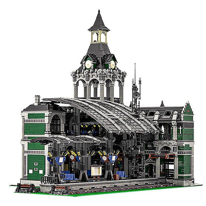 European Modular Train Station MOC Building Kit | Railway Architecture Model - 6