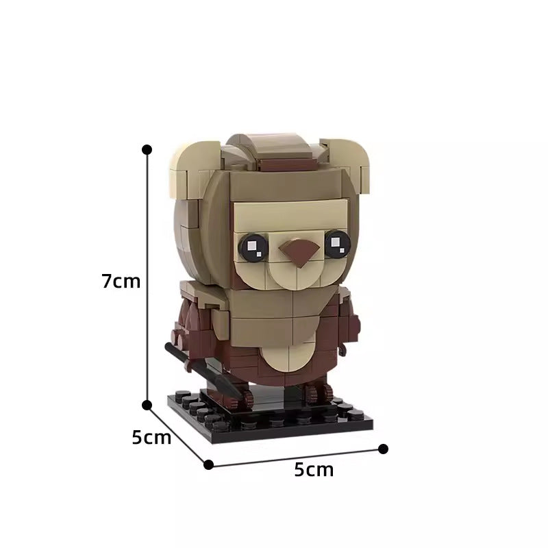 ewok brickheadz moc building set | star wars | lego-compatible - 3