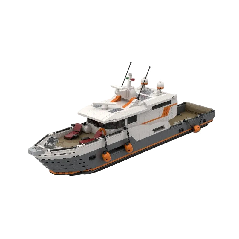 Expedition Yacht Building Kit | LEGO-Compatible MOC - 1
