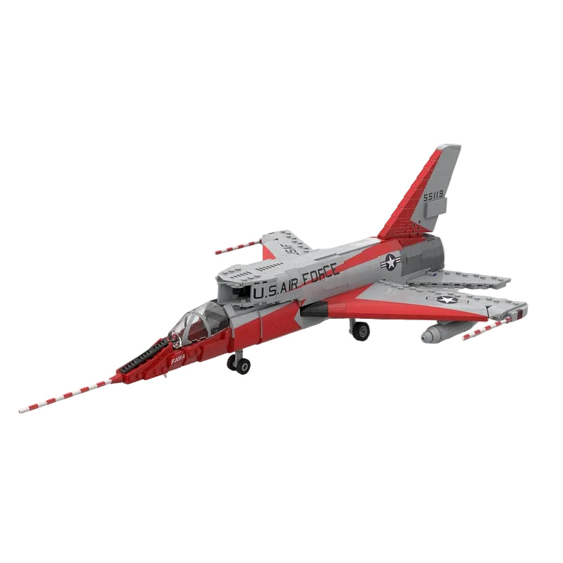 F-107 Experimental Fighter Jet 1:35 Scale MOC Building Kit - 1