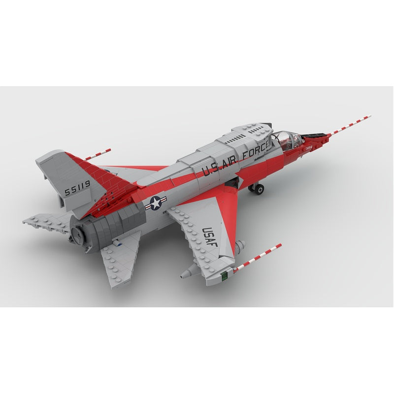 F-107 Experimental Fighter Jet 1:35 Scale MOC Building Kit - 2