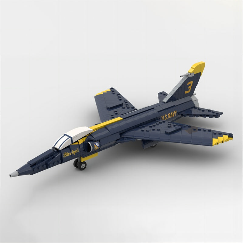 F-11 Tiger Naval Fighter Jet MOC Building Kit | 1:35 Scale - 1