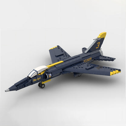 F-11 Tiger Naval Fighter Jet MOC Building Kit | 1:35 Scale - 1