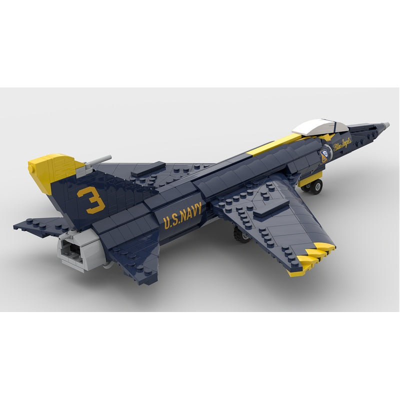 F-11 Tiger Naval Fighter Jet MOC Building Kit | 1:35 Scale - 3