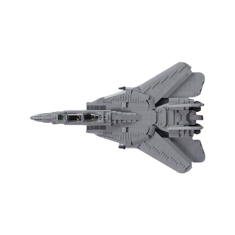 F-14 Fighter Aircraft MOC Building Kit | Large Scale Aviation Model - 5