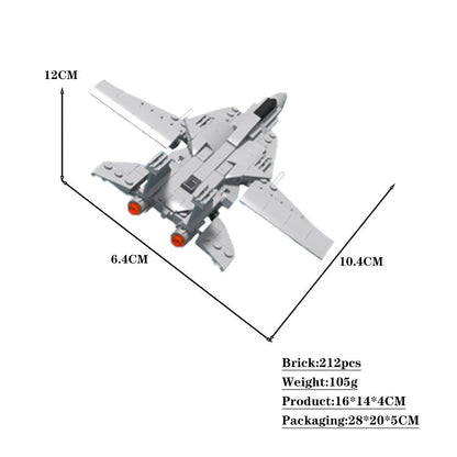 F-14 Tomcat Supersonic Fighter Building Kit | LEGO-Compatible MOC - 2
