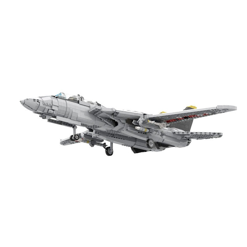 F-14D Super Tomcat Fighter Jet MOC Building Kit | Supersonic Aircraft - 1