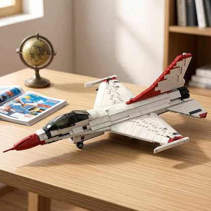 F-16 Aerobatic Fighter Jet MOC Building Kit | 1:35 Scale - 1
