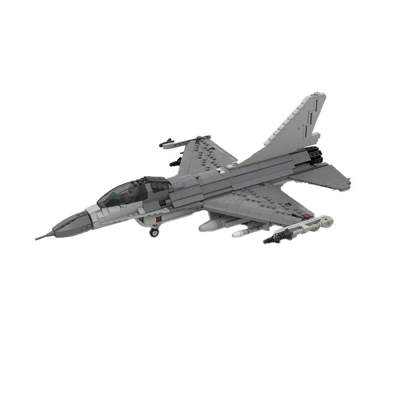 F-16 Fighting Falcon MOC Building Kit - 1:35 Scale Advanced Aviation Model - 1