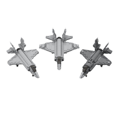 F-35 Lightning II Bundle Building Kit | The ABC of the F35 | LEGO-Compatible MOC - 1