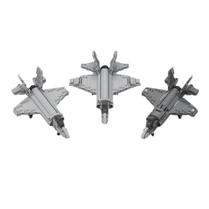 f-35 lightning ii bundle building set | the abc of the f35 | moc-150793 - 1
