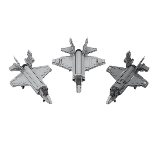 f-35 lightning ii bundle building set | the abc of the f35 | moc-150793 - 1