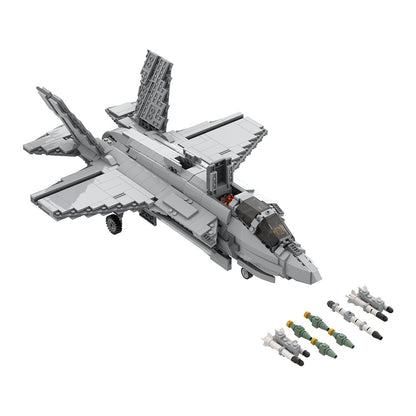 f-35b fighter building set | lego compatible - 4