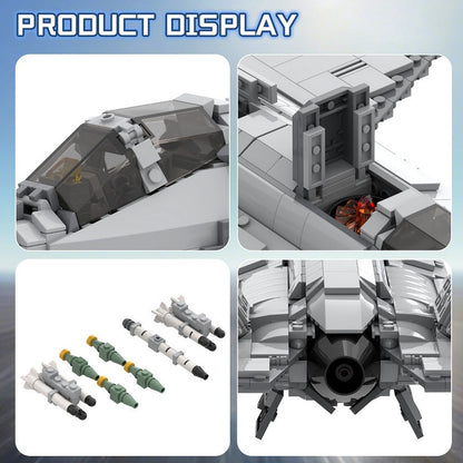 F-35B Stealth Fighter MOC Building Kit | 1:35 Scale Military Jet Model - 4