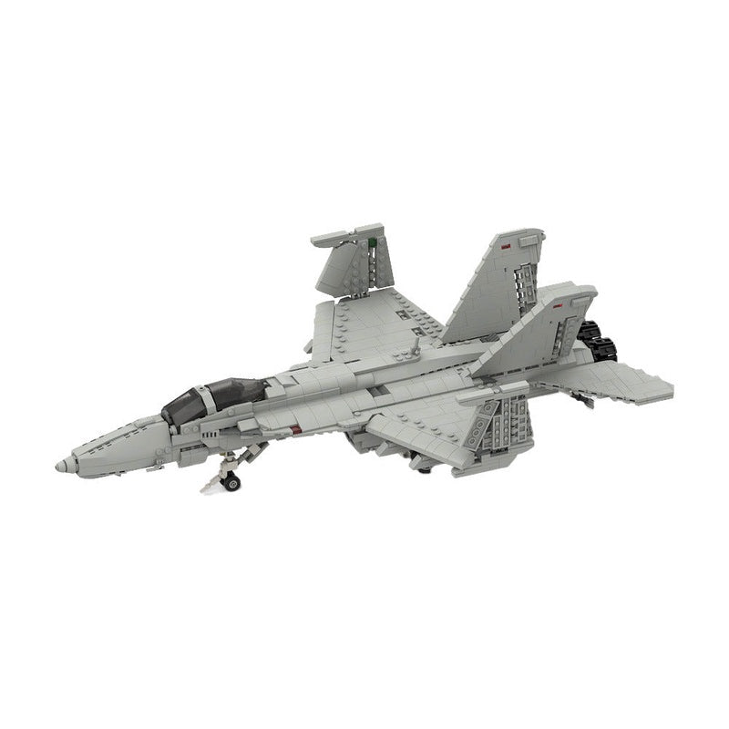 F/A-18E/F Super Hornet Style MOC Fighter Jet Building Kit - 5