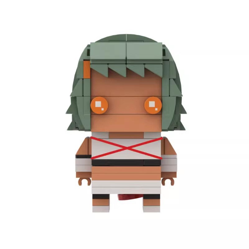 fū seven-tailed jinchuriki brickheadz moc | lego-compatible set - 4