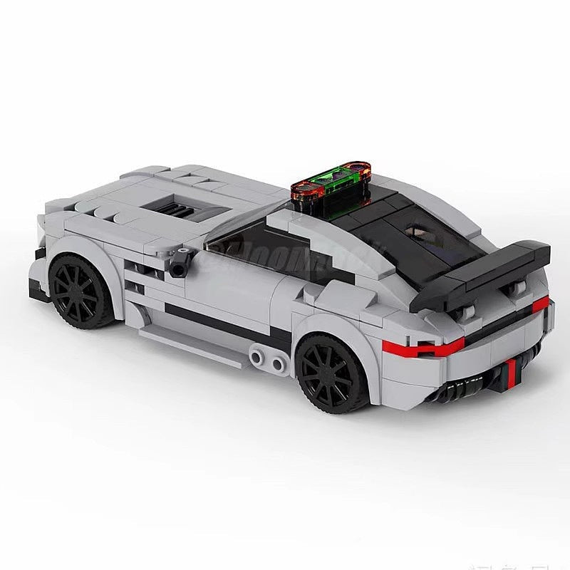F1 Inspired Safety Car MOC Racing Vehicle Building Kit - 2
