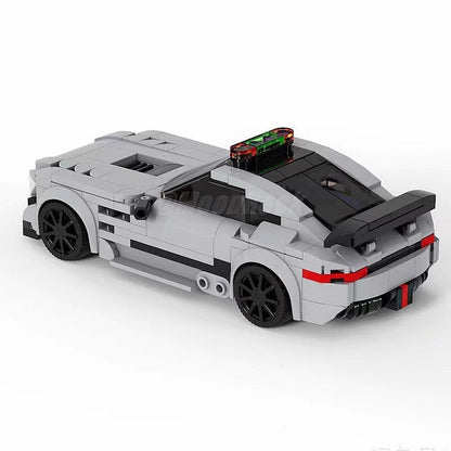 F1 Inspired Safety Car MOC Racing Vehicle Building Kit - 2