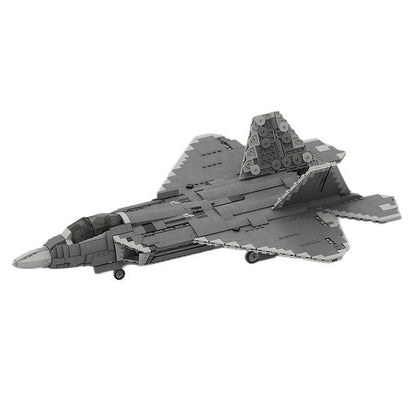 F22 Stealth Fighter MOC Building Kit | 1:35 Scale Military Jet Model - 2