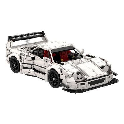 F40 Twin-Turbo Wide Body Sports Car Building Kit | LEGO-Compatible MOC - 5
