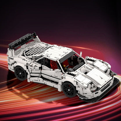 F40 Twin-Turbo Wide Body Sports Car MOC Building Kit | Supercar Model - 2
