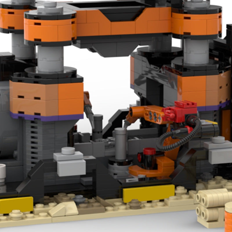 Factory Constructor MOC Building Kit | Industrial Factory Display Model - 9
