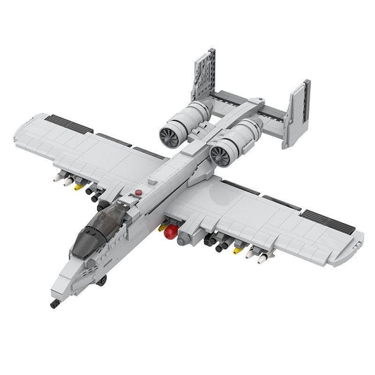 Fairchild Republic A-10 Thunderbolt II Style MOC Fighter Aircraft Building Kit - 1