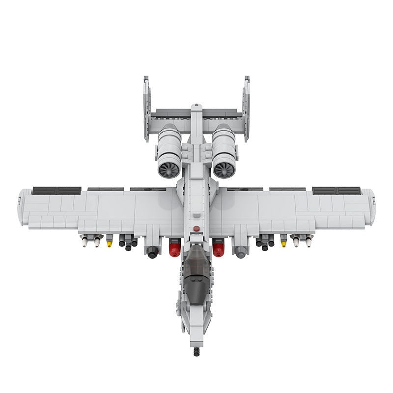 Fairchild Republic A-10 Thunderbolt II Style MOC Fighter Aircraft Building Kit - 2