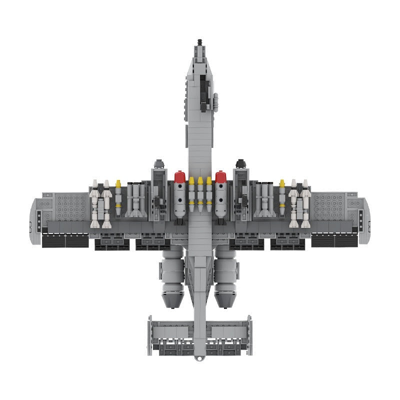 Fairchild Republic A-10 Thunderbolt II Style MOC Fighter Aircraft Building Kit - 3