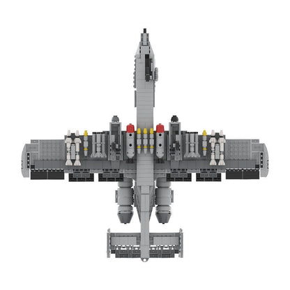 Fairchild Republic A-10 Thunderbolt II Style MOC Fighter Aircraft Building Kit - 3