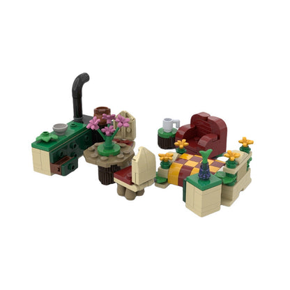 Fairy Cottage Hidden In A Tree Trunk Building Kit | LEGO-Compatible MOC - 3