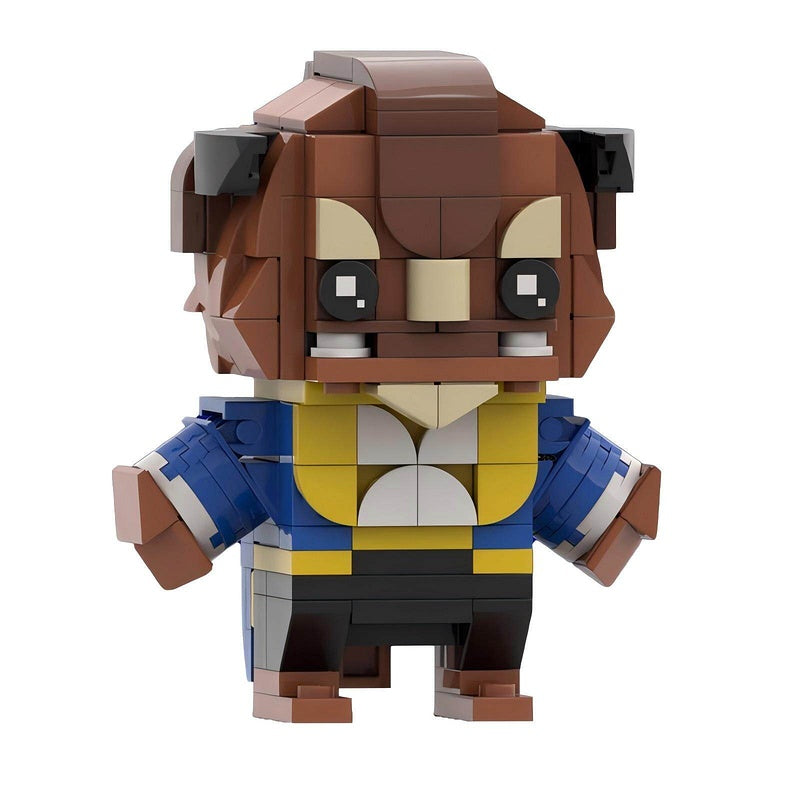 Fairytale Princess & Cursed Beast BrickHeadz Building Kit | LEGO-Compatible MOC - 15