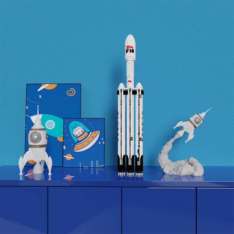 Falcon 9 Building Kit | 1:110 Scale | LEGO-Compatible MOC - 7