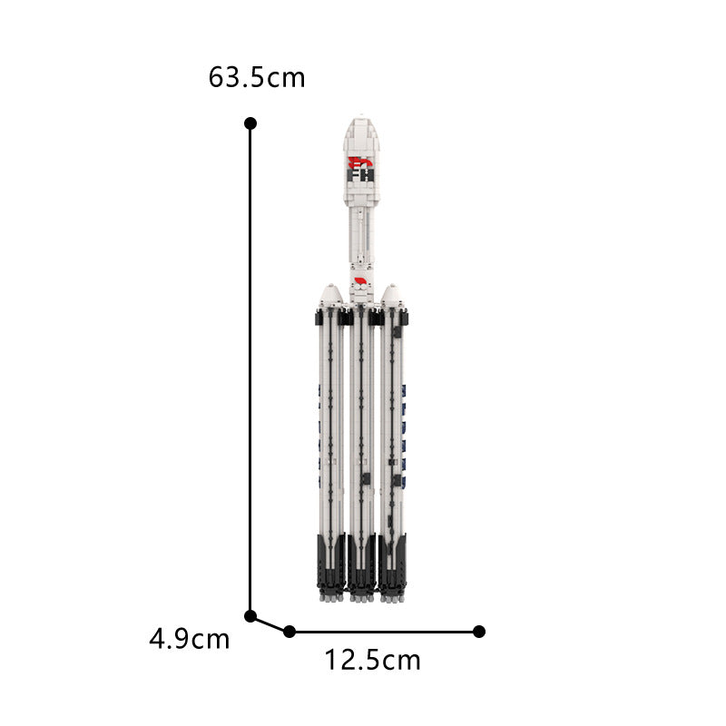 Falcon 9 Building Kit | 1:110 Scale | LEGO-Compatible MOC - 9