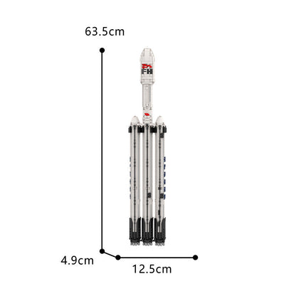 Falcon 9 Building Kit | 1:110 Scale | LEGO-Compatible MOC - 9
